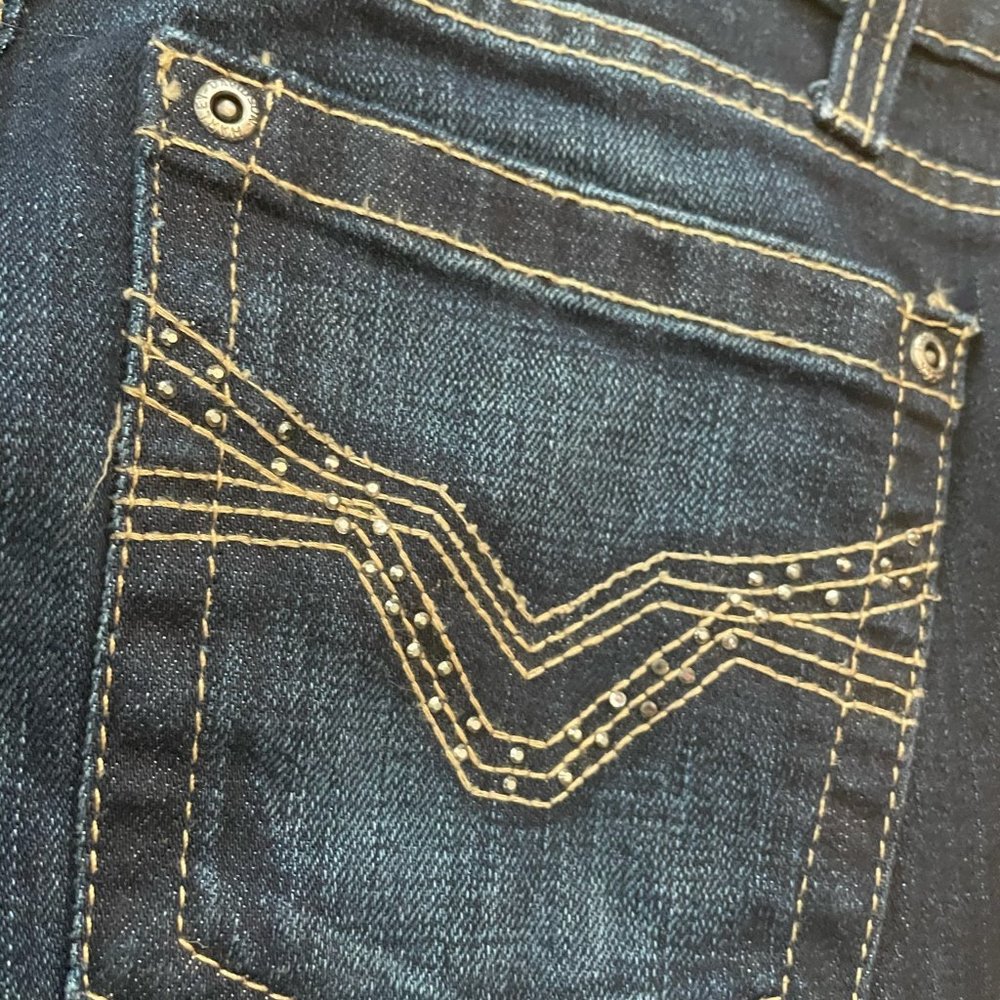 Vintage Women's Harley Davidson Denim Jeans Sz 4 - Picture 12 of 12